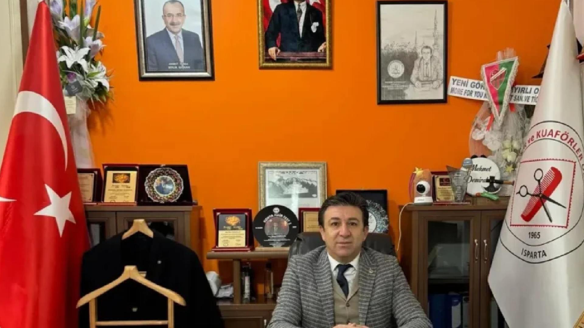 Isparta Berber ve Kuaförler Odası Başkan Mehmet Demiralay