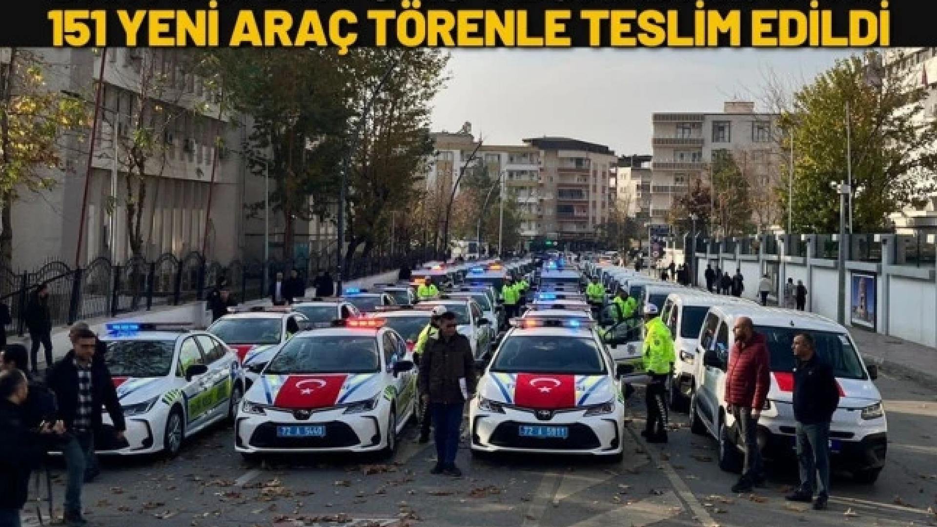 Batmanda Emniyet ve Jandarma'ya araç teslim edildi