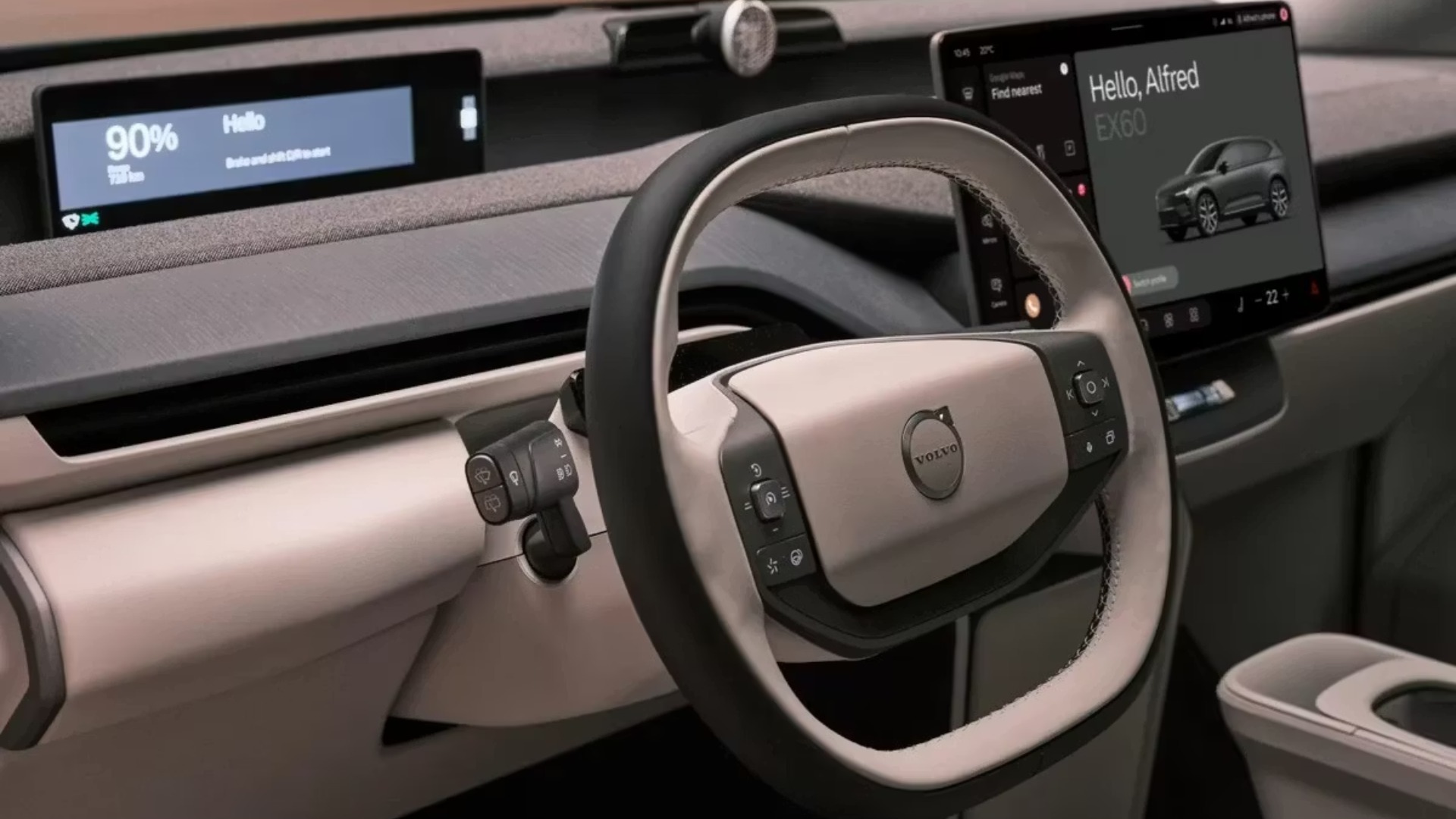 Volvo EX60, elektrikli SUV iç tasarımı