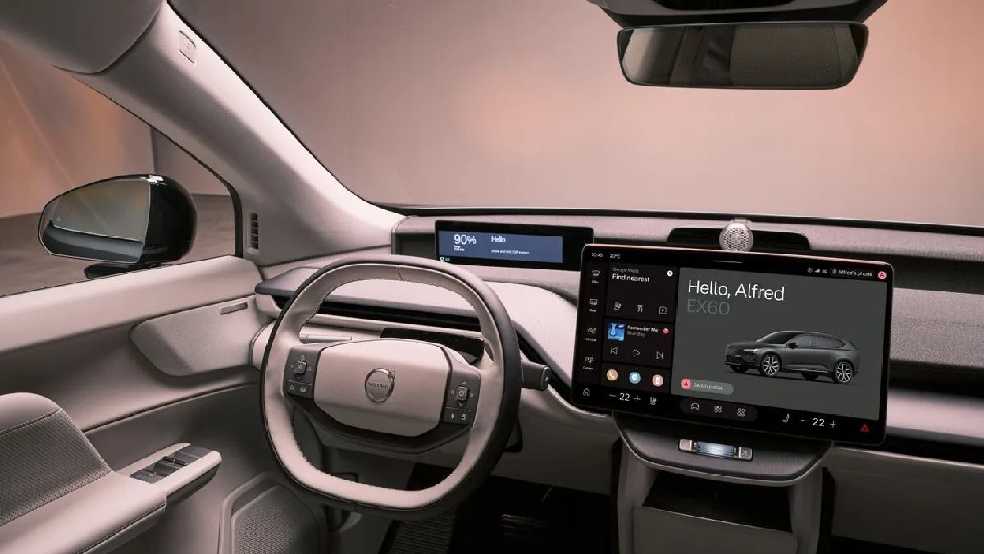 Volvo EX60, elektrikli SUV iç tasarımı