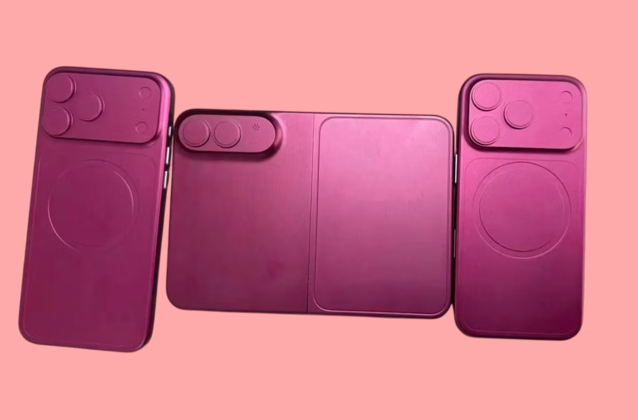 Katlanabilir iPhone’a ait ilk maket görüntüleri
