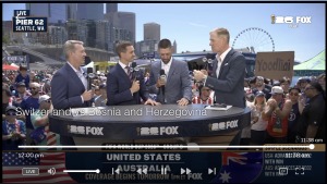 Seattle merkezli Yoodli, Fox Sports Dünya Kupası yayınına el yapımı pankartla çıktı, site trafiği arttı