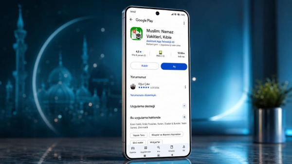 Muslim App (Muslim Assistant) namaz vakitleri, kıble ve “Hoca’ya Sor” ile öne çıkıyor