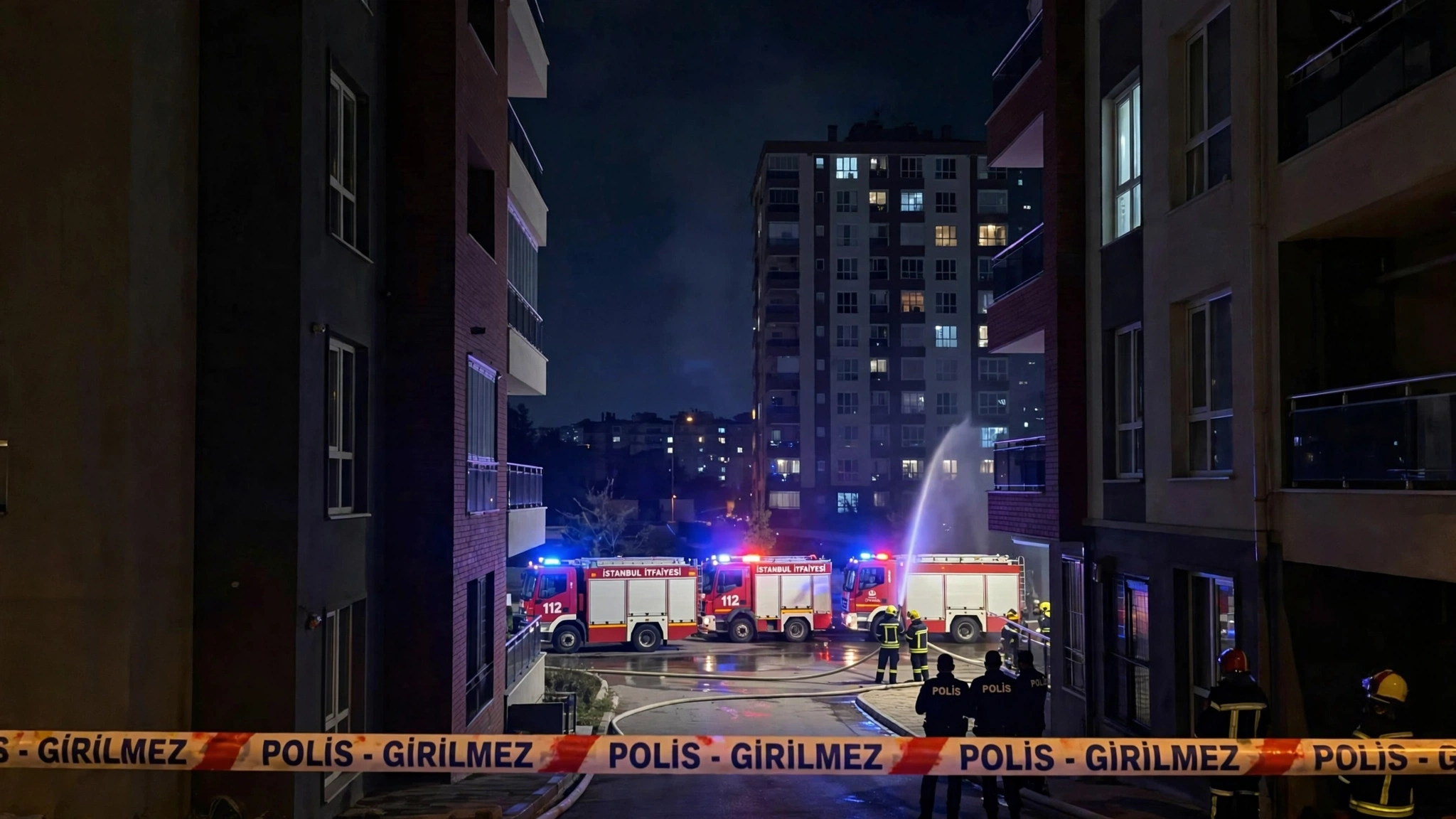 Esenyurt'ta Sitede Korkutan Yangın
